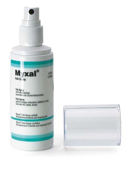 Myxal Foot Spray, Alcohol-containing pump spray